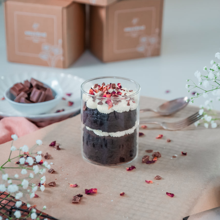 Choc Fudge Cake Jar